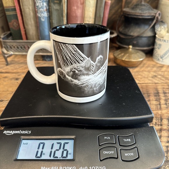 Vintage Cat Hammock Nap David McEnery Coffee Mug 1997 Adorable Collectible - Picture 9 of 9